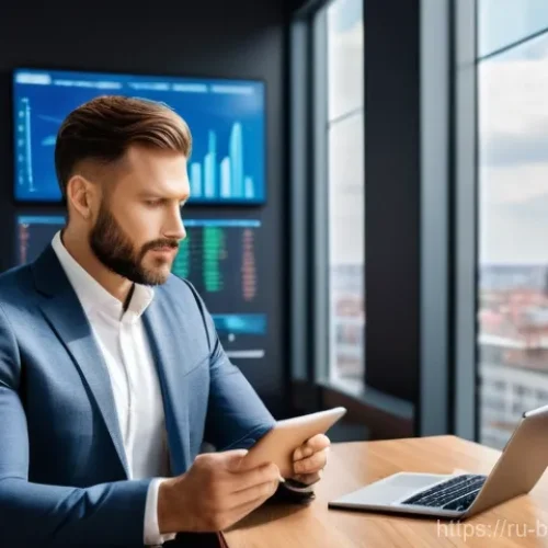 비즈니스 코칭과 커뮤니케이션 기술 - **"A confident male business coach, dressed in a sharp, modern business suit, is actively engaged in...