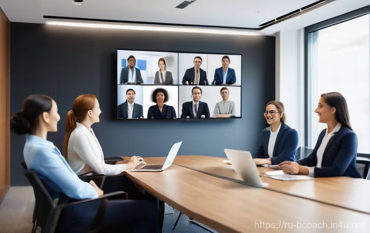 비즈니스 코칭과 커뮤니케이션 기술 - **"A confident male business coach, dressed in a sharp, modern business suit, is actively engaged in...